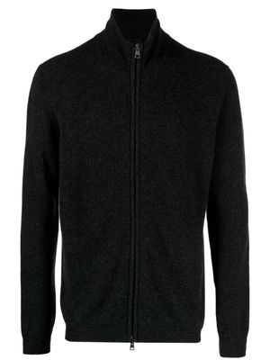 Roberto Collina veste zippée à design nervuré - Gris