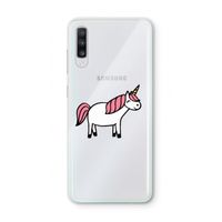 Eenhoorn: Samsung Galaxy A70 Transparant Hoesje