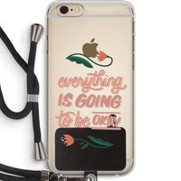 Optimistic flower girl: iPhone 6 PLUS / 6S PLUS Transparant Hoesje met koord
