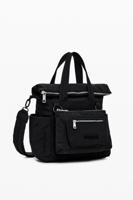 Multivakjes nylon handtas - BLACK - U