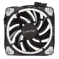 Kleur LED 12cm 3pin computeronderdelen chassis fan computer host Cooling Fan stille ventilator koeling met stroomaansluiting kabel & wit licht (wit)