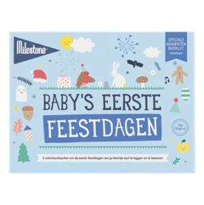 Milestone foto kaart baby's eerste feestdagen