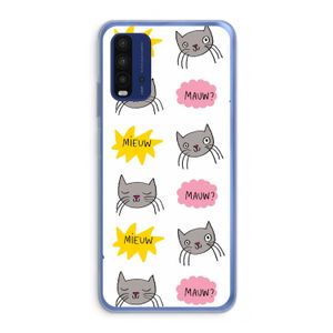Meow: Xiaomi Redmi 9T Transparant Hoesje