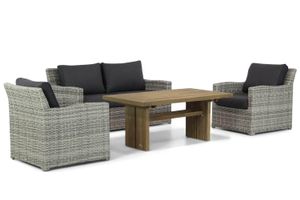 Garden Collections Giardino/Brighton stoel-bank loungeset 4-delig