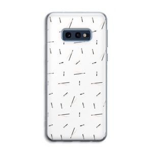 Hipster stripes: Samsung Galaxy S10e Transparant Hoesje