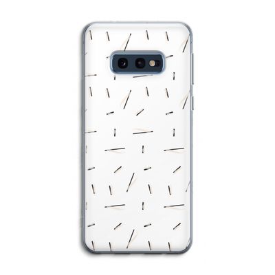 Hipster stripes: Samsung Galaxy S10e Transparant Hoesje
