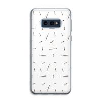Hipster stripes: Samsung Galaxy S10e Transparant Hoesje