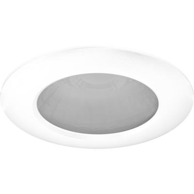 Spot Armatuur GU10 - Pragmi Surge - GU10 Inbouwspot - Rond - Mat Wit - Aluminium - IP65 - Ø90mm