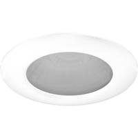 Spot Armatuur GU10 - Pragmi Surge - GU10 Inbouwspot - Rond - Mat Wit - Aluminium - IP65 - Ø90mm