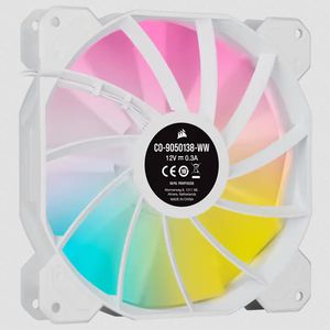 Corsair Casefan iCUE SP140 RGB Elite Performance White (Single Pack), 140mm