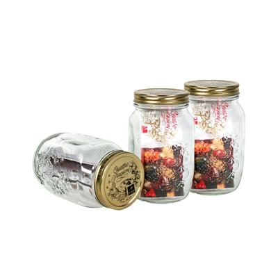 Bormioli Voorraadpot / voorraadbus - 6x - met schroefdop - 0,5 liter - glas - Transparant