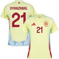 Spanje Shirt Uit 2024-2025 + Oyarzabal 21 - thumbnail