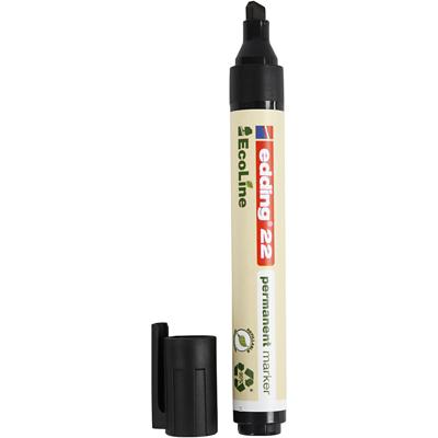 Edding EcoLine-markers 22, afm 22, lijndikte 1x5 mm, zwart, 1 stuk