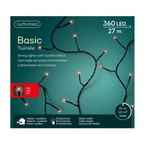 Lumineo Kerstboomverlichting - rood - twinkle - 32 meter