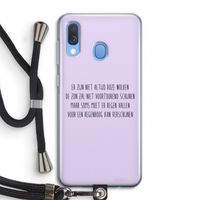 Regenboog: Samsung Galaxy A40 Transparant Hoesje met koord