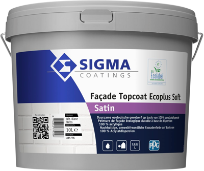 Sigma Facade Topcoat Ecoplus satin 2.5 liter