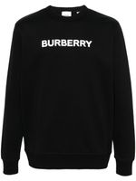 Burberry sweat en coton à logo imprimé - Noir