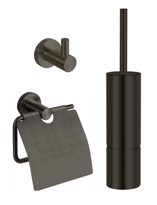 Best Design Moya toilet accessoires set Gunmetal verouderd ijzer