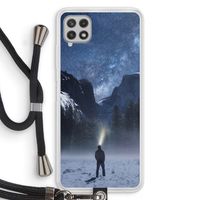 Wanderlust: Samsung Galaxy A22 4G Transparant Hoesje met koord