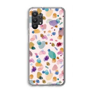 Terrazzo Memphis Pink: Samsung Galaxy A32 5G Transparant Hoesje