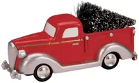 Lemax pick-up truck kerstdorp accessoire 2008 Lemax pick-up truck kerstdorp accessoire 2008