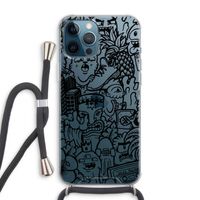 Vexx Black Mixtape: iPhone 12 Pro Max Transparant Hoesje met koord