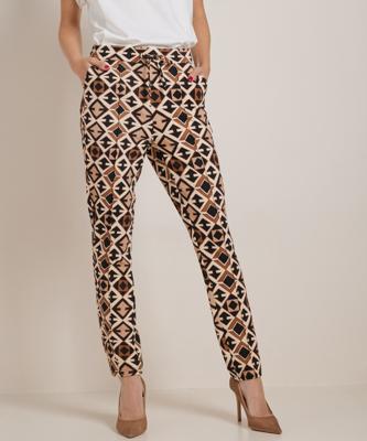 slim fit broek met all-over print slim fit broek met all-over print