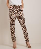 slim fit broek met all-over print slim fit broek met all-over print