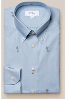 ETON Contemporary Fit Overhemd lichtblauw, Motief - thumbnail