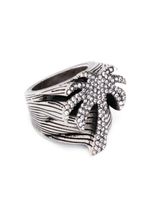 Palm Angels bague Palm à design strassé - Argent