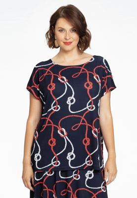 Yoek Shirt wijd NAUTIQUE | Blauw | Maat 58/60