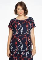 Yoek Shirt wijd NAUTIQUE | Blauw | Maat 58/60
