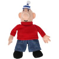 pluchen pop rood, 18 cm