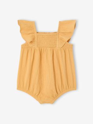 Babypakje voor meisjes van biologisch katoen mosterdgeel Babypakje voor meisjes van biologisch katoen mosterdgeel