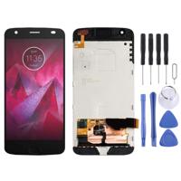 LCD-scherm en digitizer volledige montage met frame voor Motorola Moto Z2 Force XT1789 (zwart)