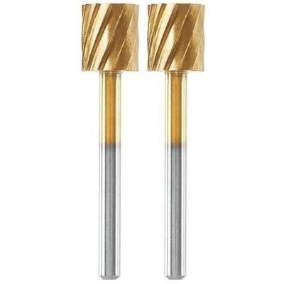 Set van 2 Dremel Max 115 frezen voor zeer duurzaam snelstaal - ø 7,8 mm cilindrisch