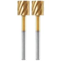 Set van 2 Dremel Max 115 frezen voor zeer duurzaam snelstaal - ø 7,8 mm cilindrisch