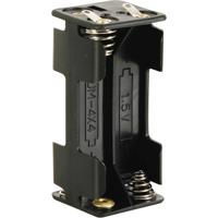 Velleman BH443D Batterijhouder Aantal cellen: 4 AAA (potlood) Soldeeraansluiting (l x b x h) 53 x 27 x 25 mm