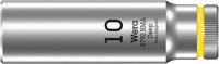 Wera 8790 hma deep hand- en machinedop met 1/4"-aandrijving, 10,0 x 50 mm - 05004507001