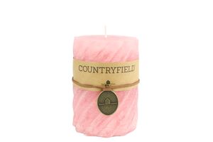 Kaars spiraal rond Tonnie L roze - Countryfield