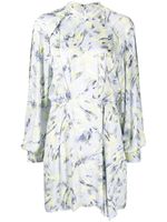 IRO robe courte Kardes à imprimé graphique - Bleu