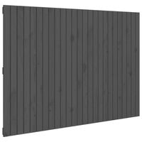 vidaXL Wandhoofdbord 159,5x3x110 cm massief grenenhout grijs - thumbnail