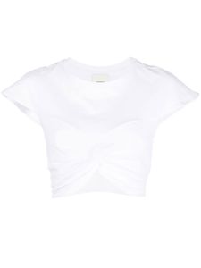 ISABEL MARANT t-shirt crop à manches courtes - Blanc