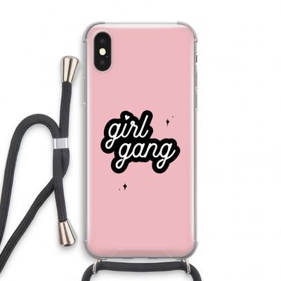 Girl Gang: iPhone X Transparant Hoesje met koord