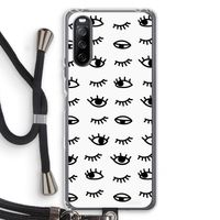 Eye pattern #2: Sony Sony Xperia 10 III Transparant Hoesje met koord