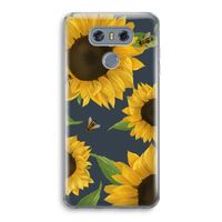 Sunflower and bees: LG G6 Transparant Hoesje