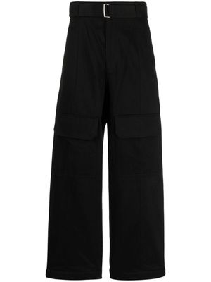 SONGZIO pantalon droit à taille haute - Noir
