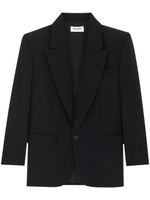 Saint Laurent blazer à revers crantés - Noir - thumbnail