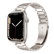 Stalen schakelband - Starlight / Sterrenlicht - Geschikt voor Apple watch 42mm / 44mm / 45mm / 49mm