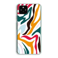 Colored Zebra: Google Pixel 5a 5G Transparant Hoesje